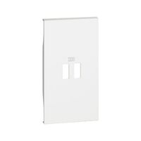 Living Now 2 Module Dual USB Charging Mechanism Cover White