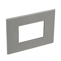 ARTEOR Square 3 Module Horizontal Coverplate Magnesium