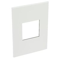 ARTEOR Square 2 Module Vertical Coverplate White