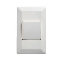 Como - Vertical switch 1 gang 15A 240V a.c. white