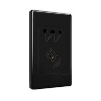 Excel Life 115/240V Shaver Outlet Black