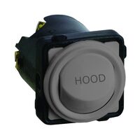 Excel Life - Engraved rocker switch mechanism 2 way 16AX 240V a.c. HOOD engraved urban grey