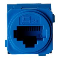 Excel Life - RJ45 socket/mechanism Cat5e UTP 8 contacts blue