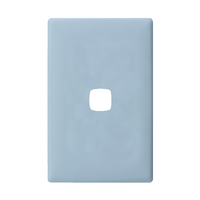 Linea - Coverplate 1 gang soft touch blue