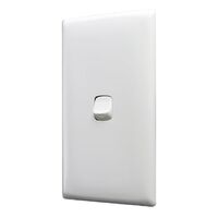 Linea - Vertical rocker switch - Single Pole Double Throw - 1 gang 2 way 240V a.c. white