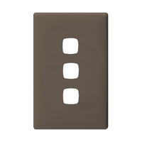 Linea - Coverplate 3 gang wet elephant