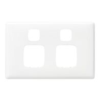 Linea - Powerpoint coverplate 2 gang white