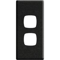 Linea Architrave coverplate 2 gang asphalt