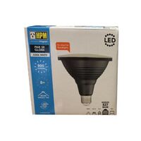 HPM PAR38 8W 800lm Cool White Globe Black