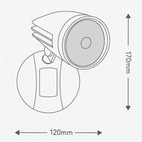 HPM SIKA 12W 1070lm Cool White LED Spotlight