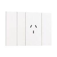 Bticino Living Now 10A AU Autoswitched Single Powerpoint White