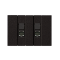 Bticino Living Now Cat6 Data Plate 2 Gang Black