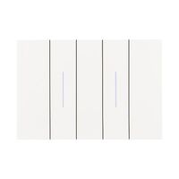 Bticino Living Now 10A 2 Gang Switch White