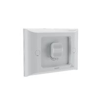 AQUA Life 16A IP66 Weatherproof Shallow Mount 1 Gang Switch Limestone Grey