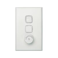 Excel - Vertical rotary dimmer trailing edge 2 wire remote controlled 1000VA 240V a.c. white