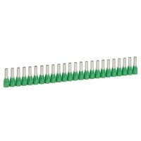 Starfix - ferrule with insulating flange single - supplied in strips 6mm² 23mm long green pack of 250