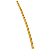 CAB3 - Markers for terminal blocks and wiring 0.15 to 0.5mm² black letters on yellow background 0.15-0.5mm² letter F pack of 300