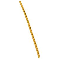 CAB3 - Markers for terminal blocks and wiring 0.15 to 0.5mm² black letters on yellow background 0.15-0.5mm² letter T pack of 300