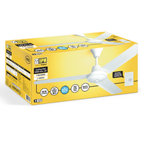 HPM Aluminium 3 Blades J Hook Ceiling Fan 1220mm 48 White