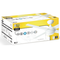 HPM Inspire Plywood with Light 4 Blades Hangsure Ceiling Fan 1220mm 48in White