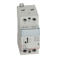 CX3 - modular contactor - 250V a.c. 2P 63A 2N/O 230V a.c. coll with handle 2 module