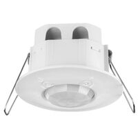 HPM PIR 360° 8m Range Recessed Auto Movement Sensor White