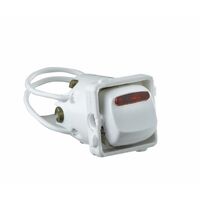 HPM 10A 1 & 2 Way Single Pole Double Throw Self Illuminated Switch White