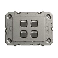 Arteor 770 series - Horizontal rocker switch - Single Pole Double Throw 4 gang 2 way 16A 240V a.c. magnesium