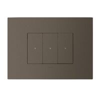 ARTEOR with NETATMO - Smart Dimmer Horizontal - 3 Gang - 3 Wire - Magnesium