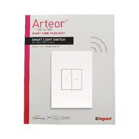 ARTEOR with NETATMO - Smart Switch Vertical - 2 Gang - 3 Wire - White