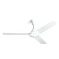 HPM Aluminium 3 Blades J Hook Ceiling Fan 1220mm 48 White