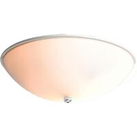HPM Ceiling Fan Aluminium Oyster Light kit 245mm DIA 245mm White