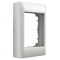 Excel Life - Common plate - Grid & plate Deep mounting block & coverplate plastic white