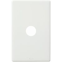 Excel Life Switch Coverplate 1 Gang Gloss White
