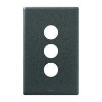 Excel Life Switch Coverplate 3 Gang Urban Grey