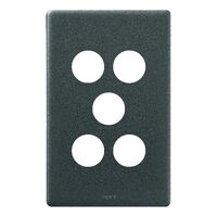 Excel Life Switch Coverplate 5 Gang Urban Grey