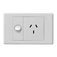 Excel Life 10A Double Pole Horizontal Single Powerpoint Gloss White
