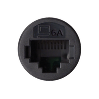 Excel Life - RJ45 socket/mechanism Cat6A UTP 8 contacts black