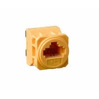 Excel Life - RJ45 socket/mechanism Cat6 UTP 8 contacts yellow