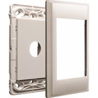 Excel Life - Secure plate - grid & plate 1 gang white