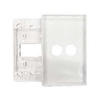 Excel Life Smart Grid & Plate for 1 Wireless Master Switch or Blind Switch Gloss White