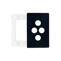 Excel Life Smart Grid & Plate for 2  Smart Switches / Dimmers and 1 Wireless Master Switch / Blind Switch Matt Black