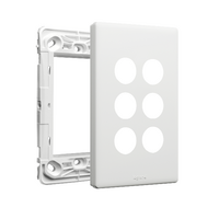 Excel Life Smart Grid & Plate for 3 Wireless Master Switch or Blind Switch Matt White