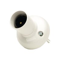 HPM B22 Anchor Fixed Bayonet Batten Holder 68mm White