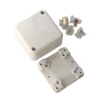 HPM 4 x 40A Terminals Junction Box 68x68x38mm White