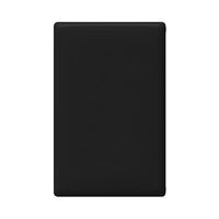 Linea - Blank coverplate black
