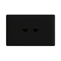 Linea Data outlet RJ45 2 gang Cat5e black