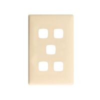 Linea Coverplate 5 gang runaway bride