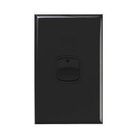 Excel - Vertical heavy duty rocker switch 1 gang 2 way 40A 240V a.c. black