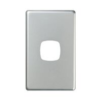 Excel - Switch coverplate 1 gang heavy duty matt silver